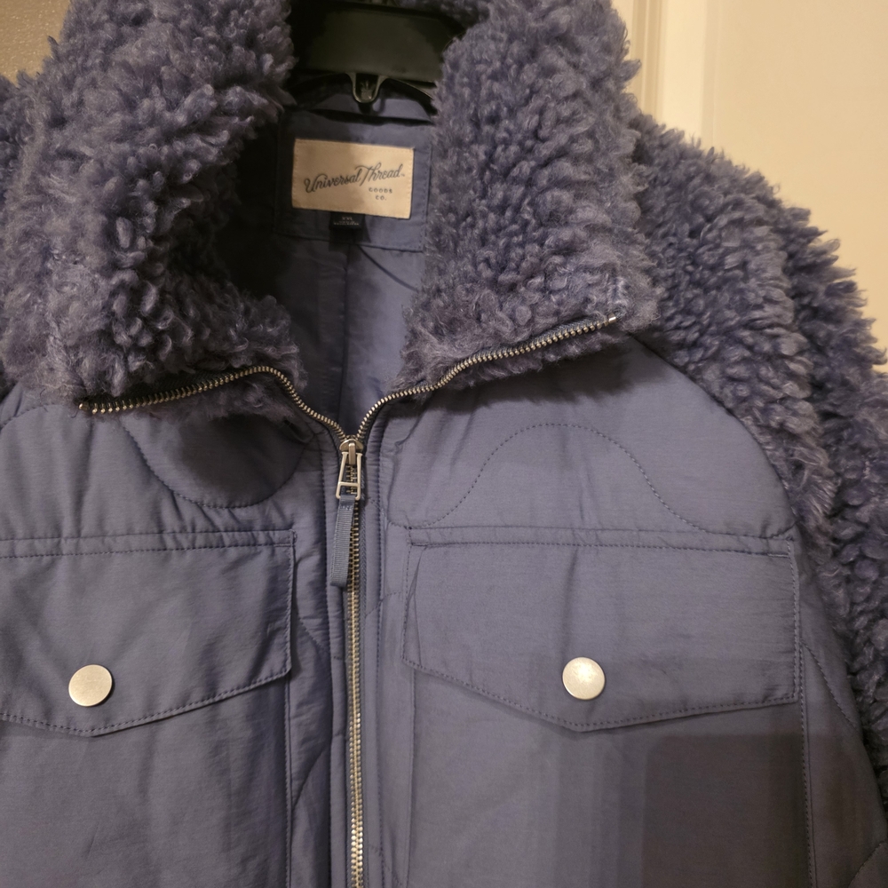 Universal Thread Plush Gray Jacket - image 3